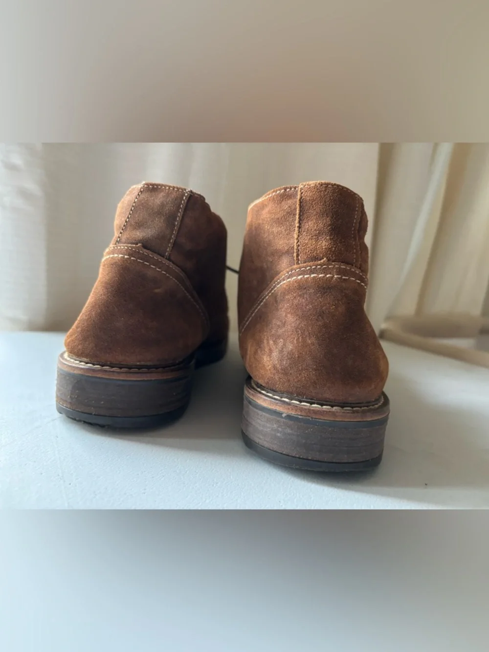 NAOT Pilot Suede Leather Chukka Boots Brown Mens 41 8 Comfort